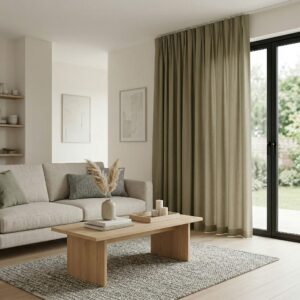 Rooma COMFORT lysdempende gardin med multipocket / rynkebånd